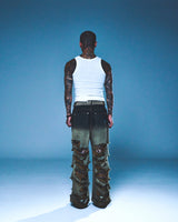 DESTROYED DENIM PANTS (BLUE)