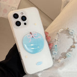 サマーブルーアップルムードストラップジェリー iPhone ケース