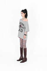 MELTING ROSE TEE #GREY