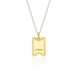 25FW★ Volume Square H BAR Necklace L