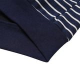 Oversized Striped Hooded Sweatshirt 2COLOR