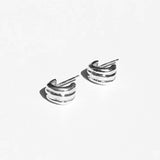 FLOW EARRING 003 (SILVER)