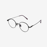 Knouun Round titanium glasses CODE. 103. D Black