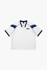 Sporty Color Block Half Jersey Short Sleeve