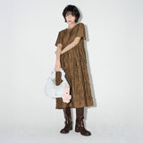 フリルロゴワンピース (Brown)