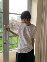 [unisex] ミュール ルーズフィット プリンティング ショート スリーブ ティー