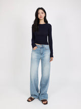 SOFT BLUE LINE WIDE DENIM code 26212