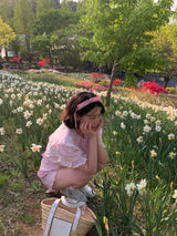 [by LILLOVE] frillline hairband (2color)
