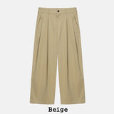Merries Pintuck Banding Wide Pants