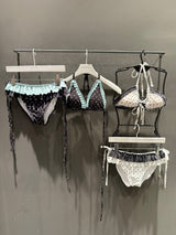 [summer item] moe frill dot bikini (2color)