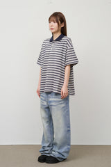 Cloud Cropped Striped Top