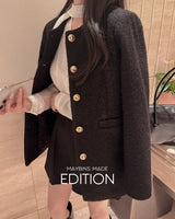 Tweed one piece jacket