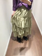 Charlotte Tiered Long Skirt (2color)