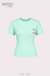 スターライト ドット ラウンド ショートスリーブ Tシャツ