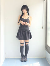 Shirring Flared Dress