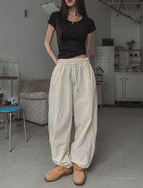 [1+1] Everyday U neck loose fit short sleeve T-shirt