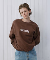 Wtsm logo sweatshirt_brown