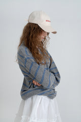 Cozit stripe knit_gray