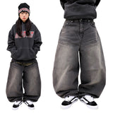 Wide Vintage Denim Balloon Pants