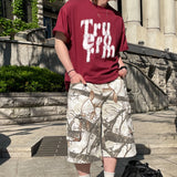 グラフィックブラッシュレタリング半袖Tシャツ