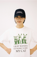マイハウスキャットTシャツ - ホワイト