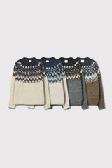Feather round knit 4color