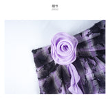 allbubble Tattered floral skirt