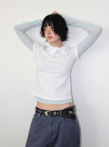 UNBAL COLLAR TEE