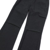 STRIPE BOOTS CUT PANTS