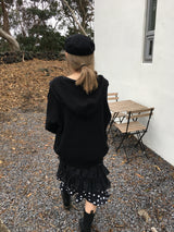 ミリュクロップニットフードジップアップ (3c)