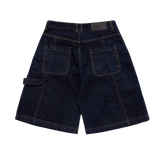 25SS ジッパーディテールデニムショートパンツ ダークブルー