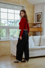 MOON NIGHT WIDE PANTS / BLACK