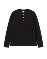 26SS ADLV ヘンリーネックワッフル長袖Tシャツ