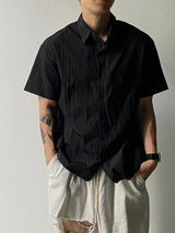 String Nylon Short Sleeve Shirt 4C