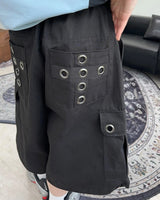 Ber Cross Eyelet Bermuda Pants