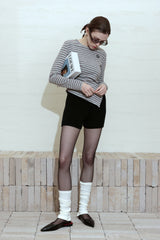 レトロアシンメトリックトップ_MELANGE GREY