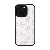 TUTEOGI ‘Love is All' glass bumper red case