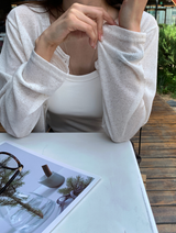 Setter Linen Crop Knit Cardigan / 9 colors