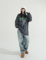 Milk Washing Wide Denim Pants