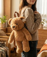 Standing Teddybear Backpack [DARK BROWN]
