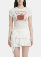 Ria French Apple Ribbon Tee