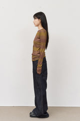 (W) Loops Printed Top