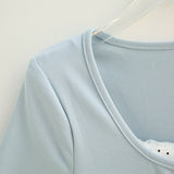 Lina Ribbon Layered Crop Top
