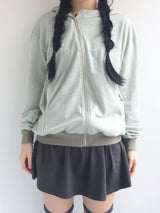 Unbalanced Pinstrip Hooded Zip-Up