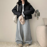 Elegant String Hooded Padded Jumper