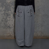 KEYCHAIN EYELET SWEATPANTS (MELANGE) F25ZD972
