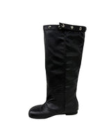 Snap Buckle Slouch Boots