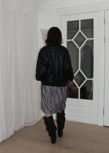 BOMBER LEATHER JACKET