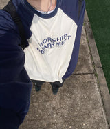 WDラグランオーバーtシャツ