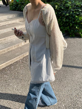 [MADE] Ditto wide long boots cut denim